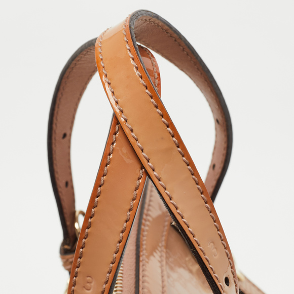 GUCCI Pink Microssima Patent Leather Nice Dome Satchel - Picture 8 of 8